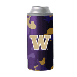 Washington Huskies Camo Swagger 12oz Slim Can Coolie