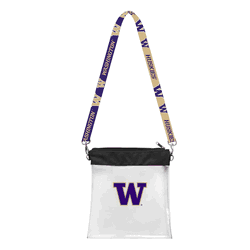 Washington Huskies Clear Pattern Strap Bag