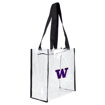 Washington Huskies Clear Square Stadium Tote