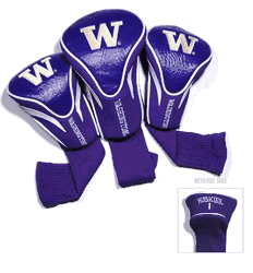 Washington Huskies Club 3 Piece Contour Headcover Set