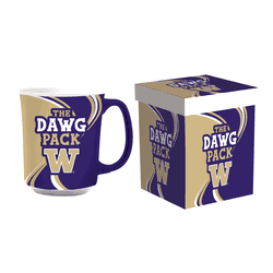 Washington Huskies Coffee Mug 14oz Ceramic with Matching Box