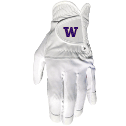 Washington Huskies Cool mesh with cabretta leather - one size - mens left
