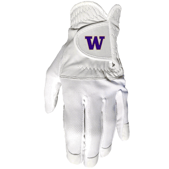 Washington Huskies Cool mesh with cabretta leather - one size - mens left