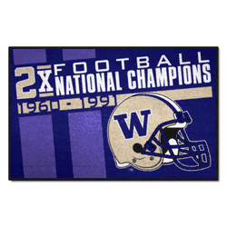 Washington Huskies Dynasty Starter Mat Accent Rug - 19in. x 30in.