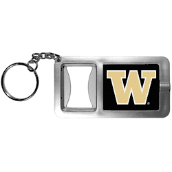 Washington Huskies Flashlight Key Chain with Bottle Opener
