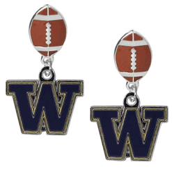 Washington Huskies Football Stud Earrings