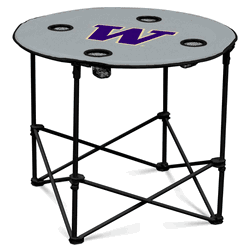 Washington Huskies Gray Round Table