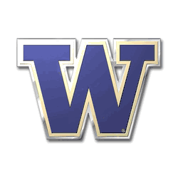 Washington Huskies Heavy Duty Aluminum Embossed Color Emblem