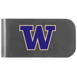 Washington Huskies Logo Bottle Opener Money Clip