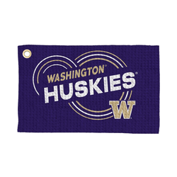 Washington Huskies NCAA Droplets Waffle Fan Towel 16x25 inches