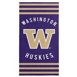 Washington Huskies NCAA Stripes Beach Towel 30 x 60 inches