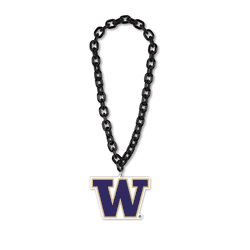 Washington Huskies Necklace Big Fan Chain