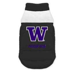 Washington Huskies Pet Parka Puff Vest Extra Small