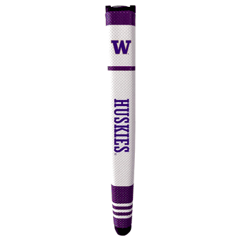 Washington Huskies Putter Grip (White with colored stripes)