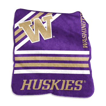 Washington Huskies Raschel Throw