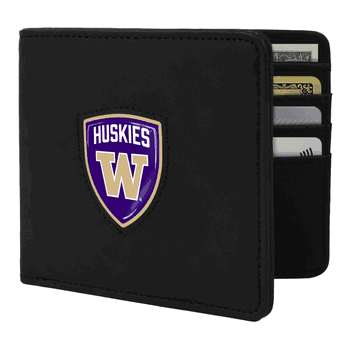 Washington Huskies Shield Wallet - Black