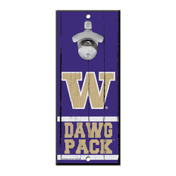 Washington Huskies Sign Wood 5x11 Bottle Opener