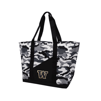 Washington Huskies Super-Duty Camo Tote BLCK