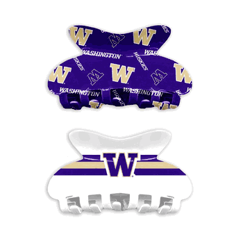 Washington Huskies Team Hair Claw Set