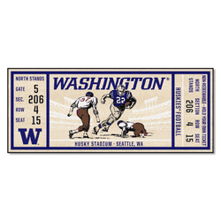 Washington Huskies Ticket Runner Rug - 30in. x 72in.