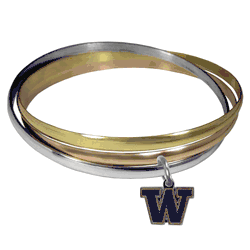 Washington Huskies Tri-color Bangle Bracelet