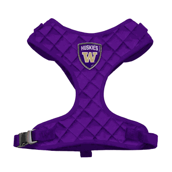 Washington Huskies Velvet Pet Harness - XS