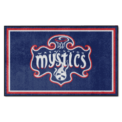 Washington Mystics 4ft. x 6ft. Plush Area Rug