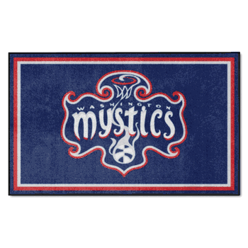 Washington Mystics 4ft. x 6ft. Plush Area Rug