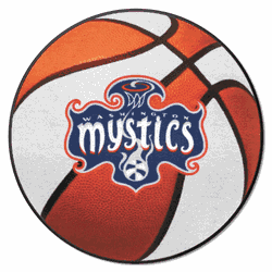 Washington Mystics Basketball Rug - 27in. Diameter