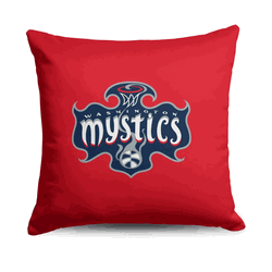 Washington Mystics WNBA Double Down Throw Pillow 18 x 18 inches