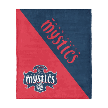 Washington Mystics WNBA Halftone Silk Touch Throw Blanket 46x60 inches