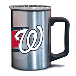 Washington Nat'ls 15oz Stripe Plastic Wall Stainless Mug