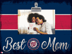 Washington Nationals 10" x 8" Best Mom with Stripe Clip Frame