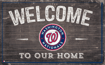 Washington Nationals 11x19 Welcome to our Home Sign