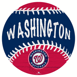 Washington Nationals 12" Baseball Cutout Sign with City Name