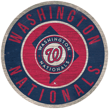 Washington Nationals 12 in. Circle w/ State Sign