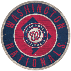Washington Nationals 12 in. Circle w/ State Sign
