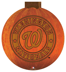 Washington Nationals 12 in. Halloween Pumpkin Sign