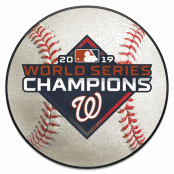 Washington Nationals 2019 World Series Champions Baseball Rug - 27in. Diameter