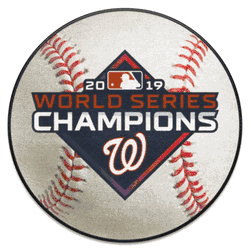 Washington Nationals 2019 World Series Champions Baseball Rug - 27in. Diameter