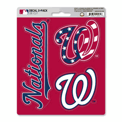 Washington Nationals 3 Piece Decal Sticker Set