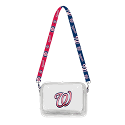 Washington Nationals 3D Logo Clear Fanny Fan Purse