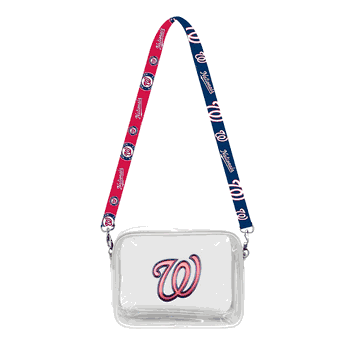 Washington Nationals 3D Logo Clear Fanny Fan Purse