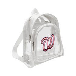 Washington Nationals 3D Logo Clear Mini Backpack