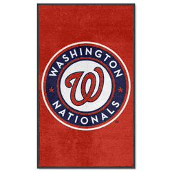 Washington Nationals 3X5 High-Traffic Mat with Durable Rubber Backing - Portrait Orientation