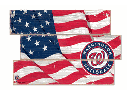 Washington Nationals American Flag 3 Plank