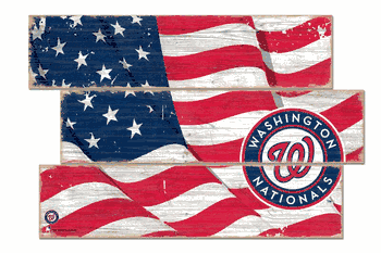 Washington Nationals American Flag 3 Plank