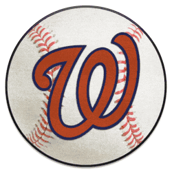 Washington Nationals Baseball Rug - 27in. Diameter