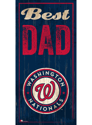 Washington Nationals Best Dad 6x12 Sign