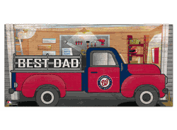 Washington Nationals Best Dad Truck 6x12 Sign